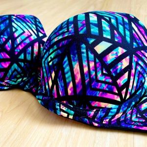 PINK VICTORIAS SECRET COLORFUL PUSH UP BRA